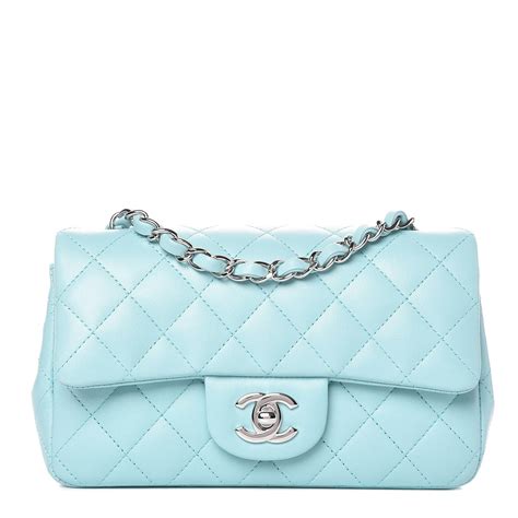 blue mini chanel bag